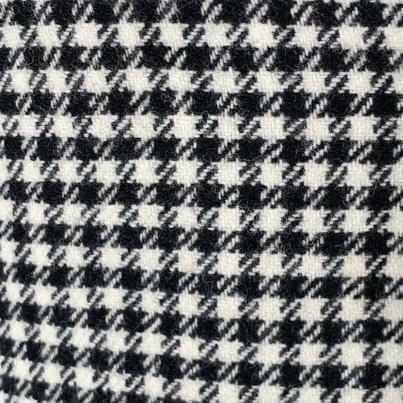 BLACK FLEECE Size 38 Black White Checkered Wool Notch Lapel Suit
